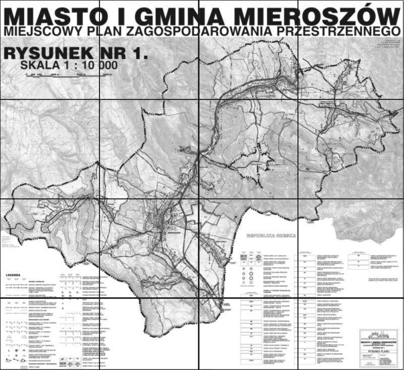 Mapa gminy Mieroszów